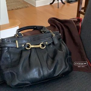 Black Coach hand bag